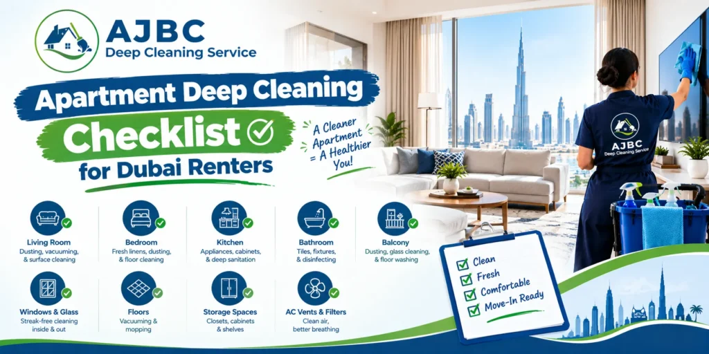 Apartment Deep Cleaning Checklist for Dubai Renters