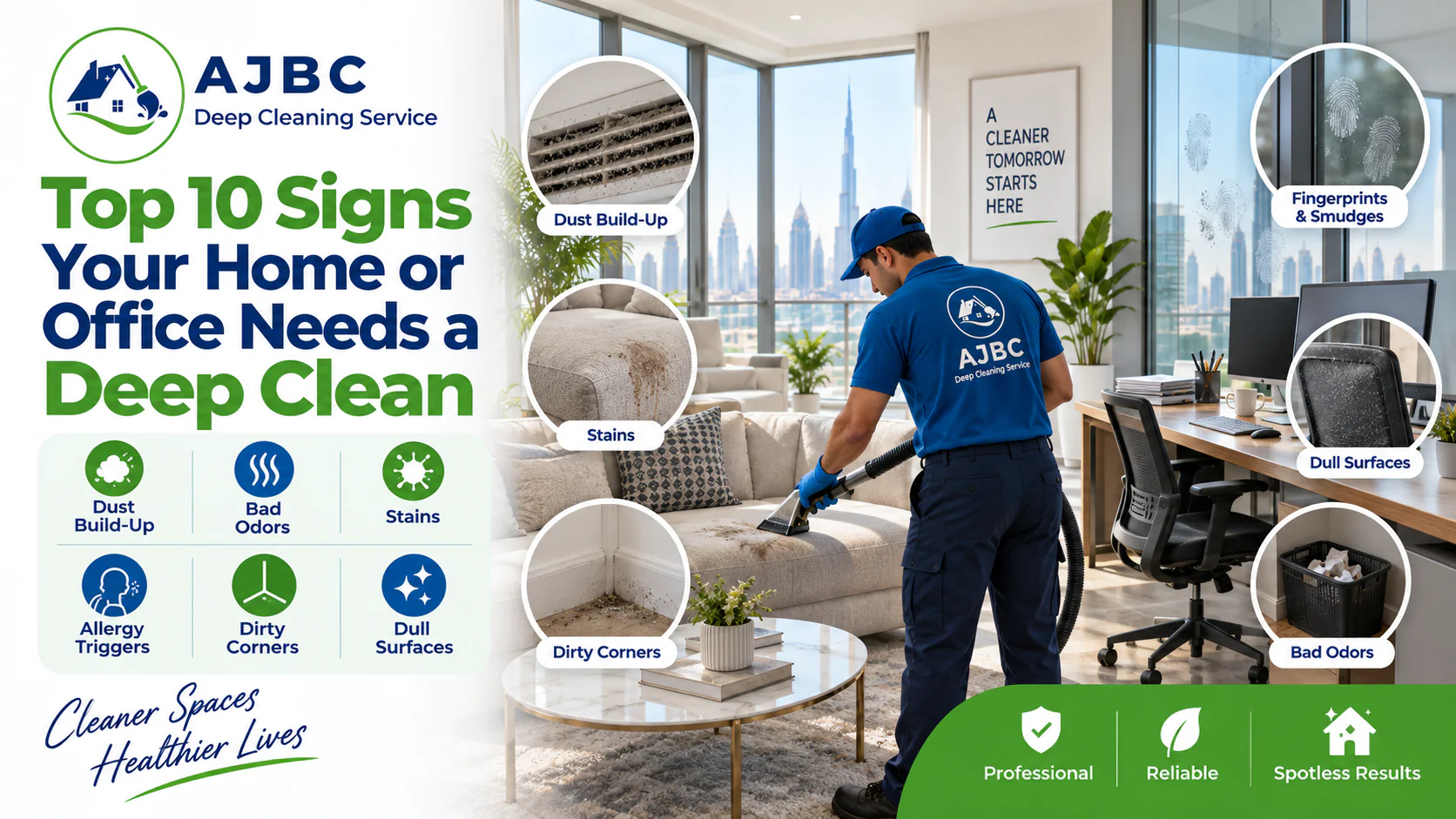 Top 10 Signs Your Home or Office Needs a Deep Clean
